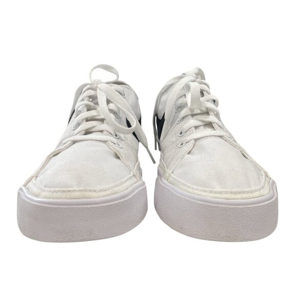 Nike Court Legacy Canvas Shoes Womens Size 9 White Black Athletic Sneakers Low - Picture 3 of 9